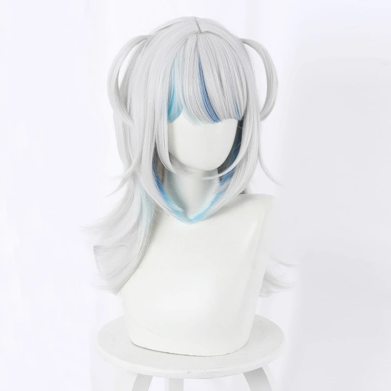 Anime VTuber Hololive English Cosplay Gawr Gura Wig Cute Wig Hololive English Cosplay Hair Gawr Gura headdress Wigs