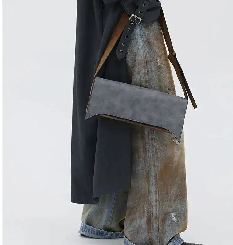 

Bloom Vintage Grey Shoulder Bags Purse Women Retro Hot Girls Patchwork Casual Handbag Ladies Fashion Elegant Y2k Bag Bolsos