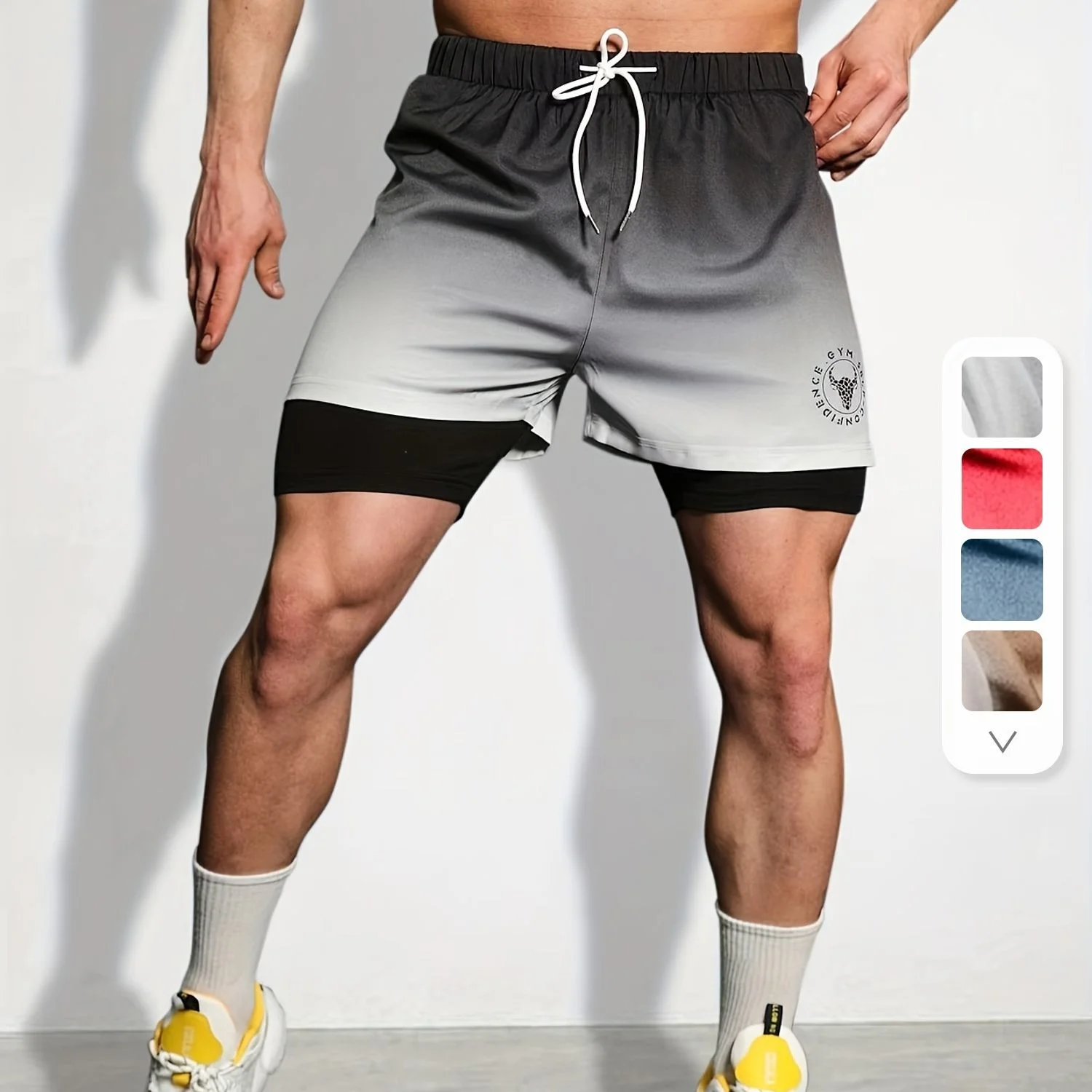 2026 Summer New European and American Men's Sports and Leisure Shorts Breathable Sweat Absorbing Quick Drying Shorts