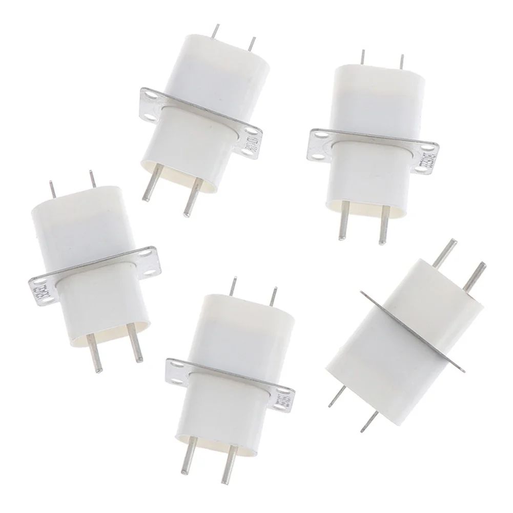5Pcs Microwave Magnetron Terminal Pins With Through Core Capacitor ABS Metal Oven Repair Connector Home Appliance Replacement