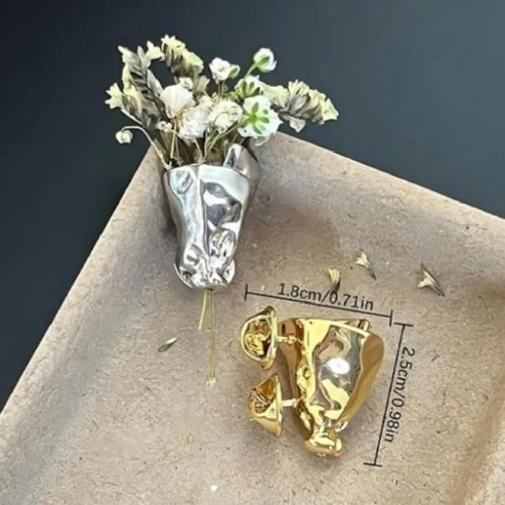 خمر زهرة فنية زهرية بروش DIY يمكن ارتداؤها يمكن ارتداؤها باقة زهور كليب بروش زهرة فنية