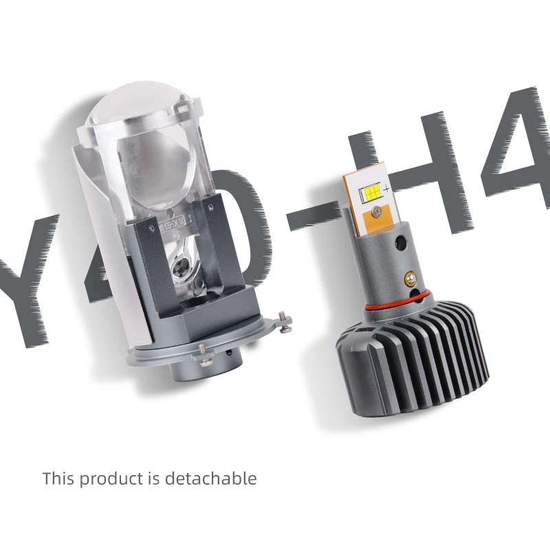 

Y40 Lighting Car Motorcycle Projector H4 Bi Led Headlight CSP Chip Mini Bi Led Projector Lens Foglight