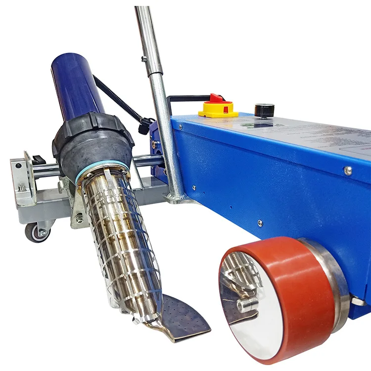 Grid cloth splicing machine manufacturer, spray cloth glue-free splicing machine high efficiency, advertising cloth automatic