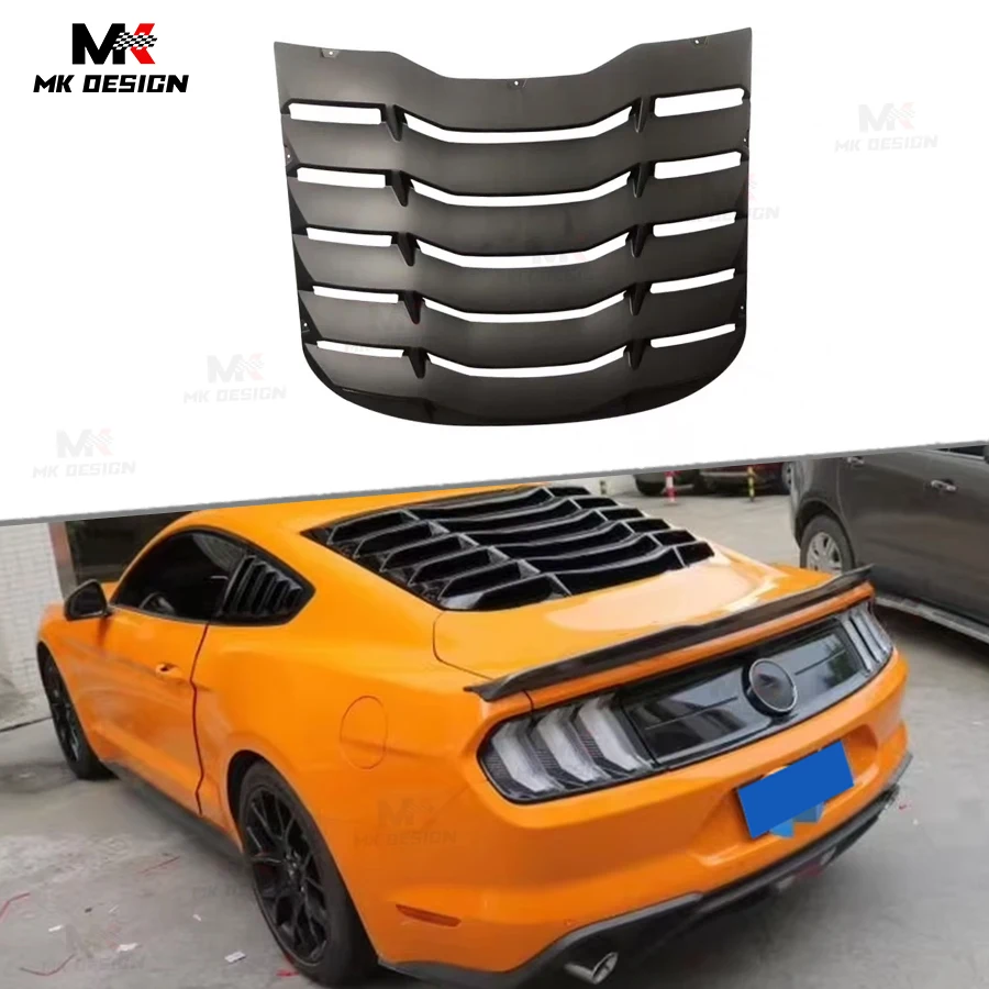 ABS Black Rear Window Louver Sun Shade Cover for Ford Mustang 2015-2023 Body Kit Car Accessories