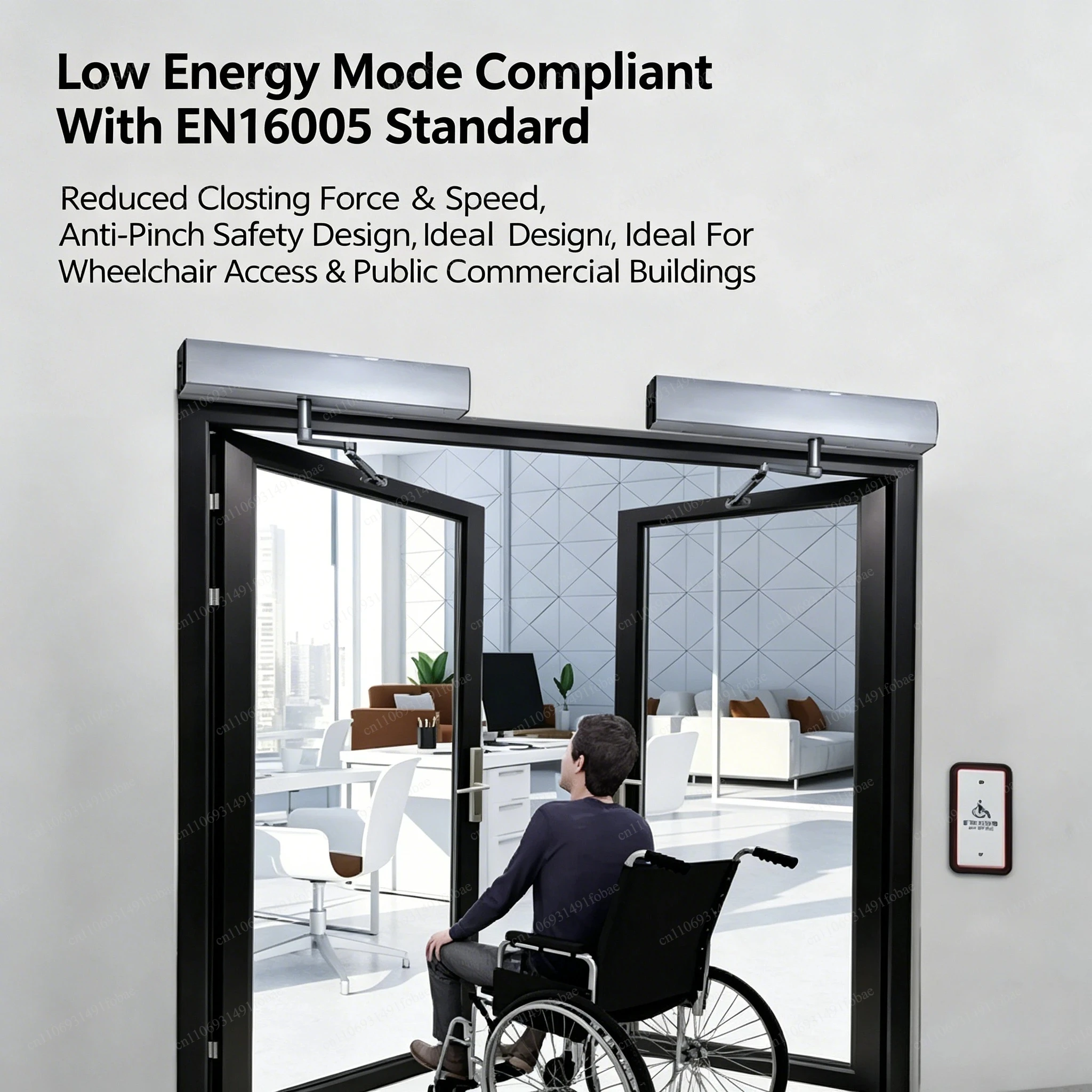350KG  SW500 Heavy Duty Automatic Swing Door Opener Commercial Residential Electric Door Operating Equipment