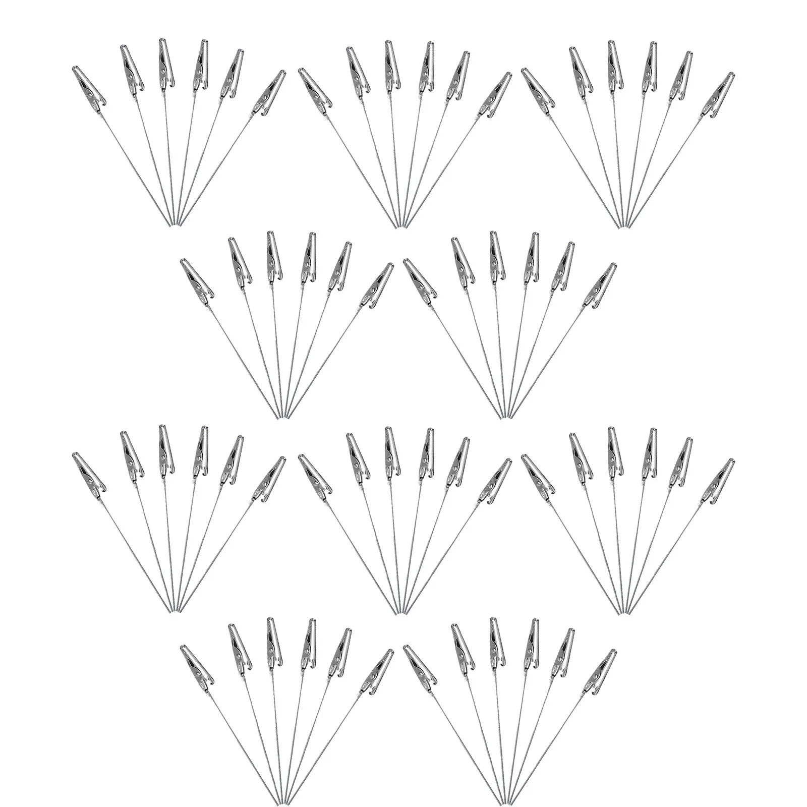 60Pcs Alligator Clip Sticks Metal Picture Clip DIY Accessories Versatile Functionality for Various Needs Wire Clips for Cards view 6