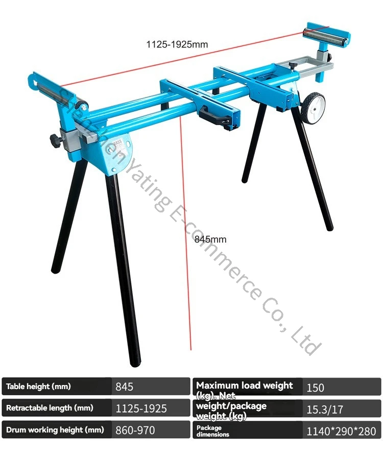 Woodworking Mobile Aluminum Machine Saw Aluminum Machine Intermediate Aluminum Machine Bracket Oblique Cutting Worktable
