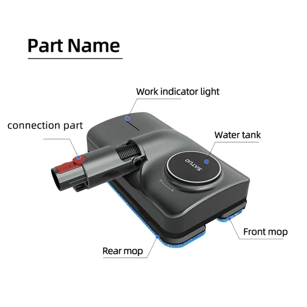 Electric Wet Dry Mopping Head For Dyson V7 V8 V10 V11 V15 Replacement