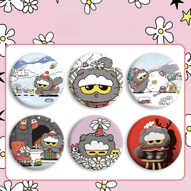 Insignia Metálica de la Serie Invernal del Popular Dibujo Animado DRAGON, Pin para Ropa, Bolsos, Joyería, Accesorios, Broche Bonito para Regalo de Amigo