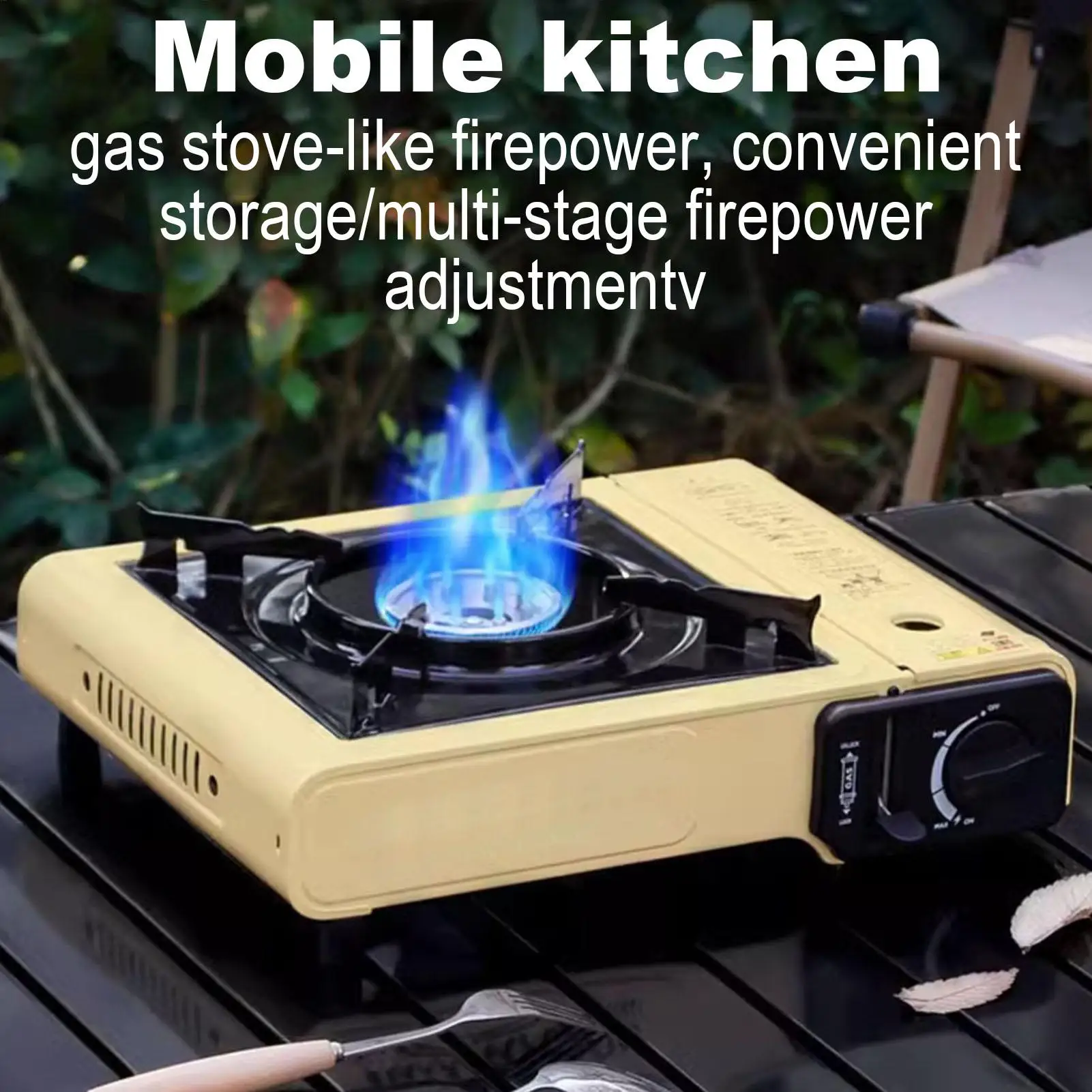 

Single Burner Propane Stove Portable Outdoor Stove Kitchen Accessories For Road Trips Garden Home Backpacking Climbing Beach