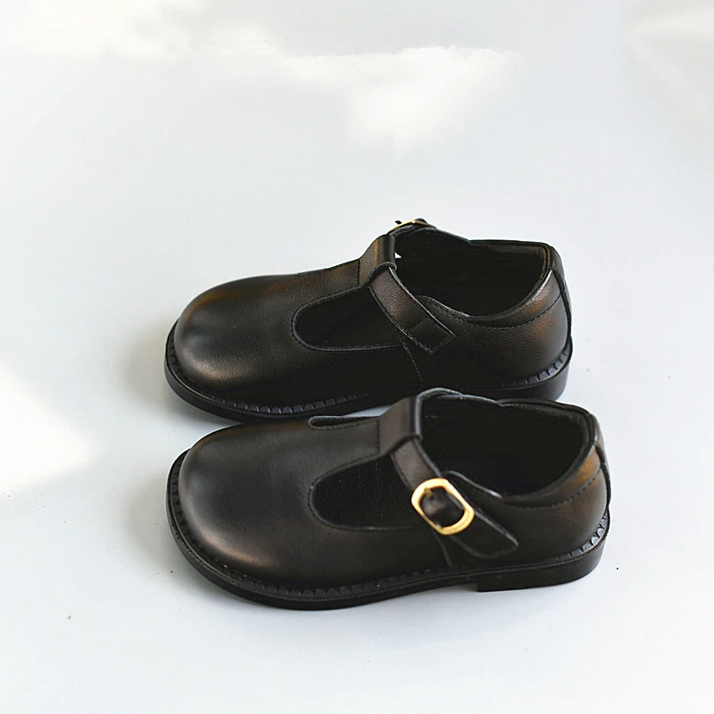 New High-end Genuine Leather Baby Girls Leather shoes Cowhide soft bottom Princess school Shoes Boy\'s Flat Shoes