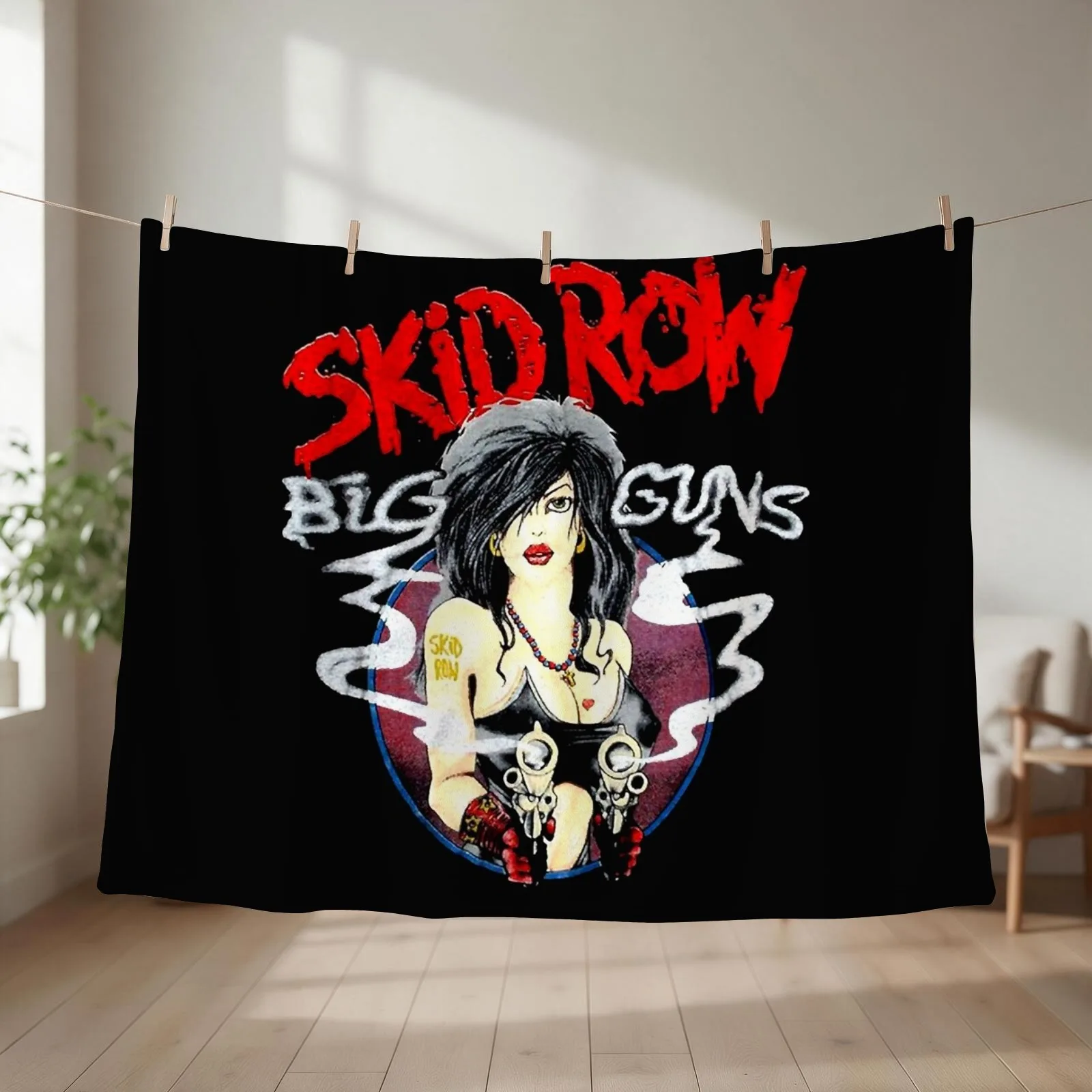 skid trending row Essential T-Shirt Throw Blanket couch cozy soft plush fuzzy picnic outdoor blanket