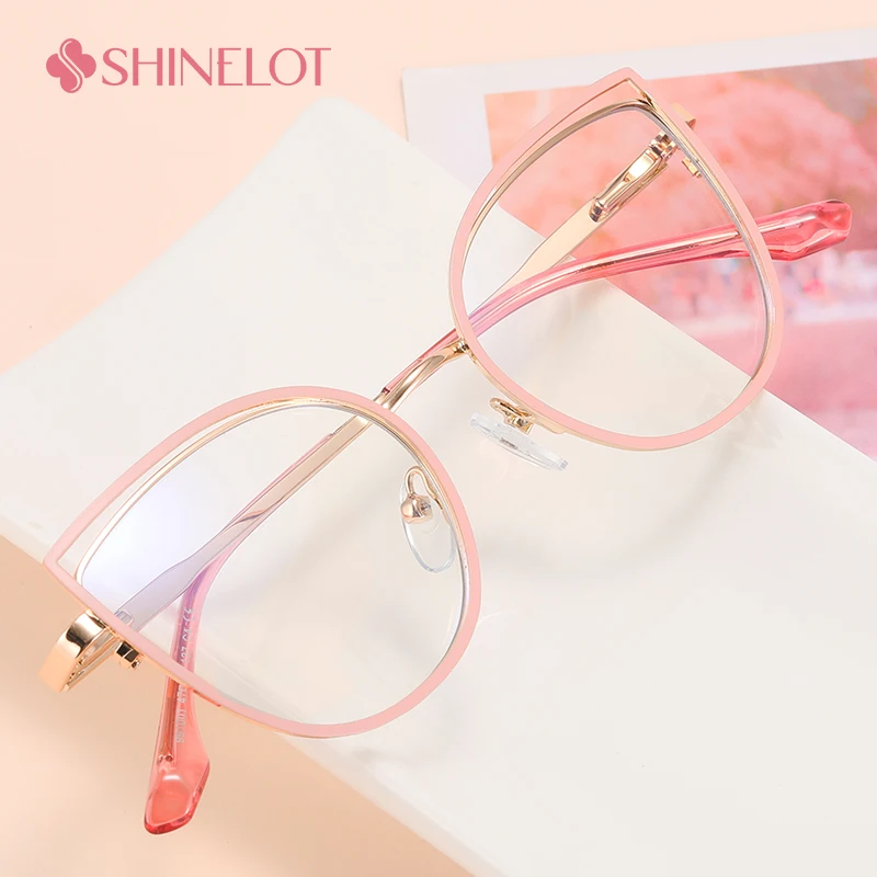 

991001 Cute Blue Light Blocking Glasses for Kids Reading Eyeglass Metal Frame Girl Boy Children Safety Party Eyewear