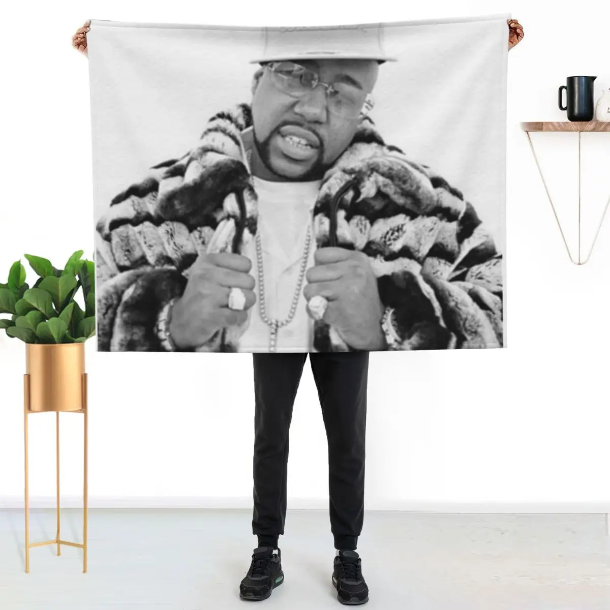

PIMP C - UGK Throw Blanket Durable Warm Blanket for Daily Home Use