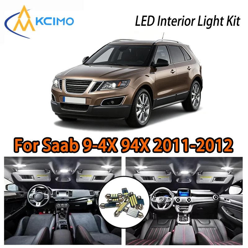 

High Quality LED Interior Lights For Saab 9-4X 94X 2011-2012, White Ice Blue Super Bright Two Colors Choice