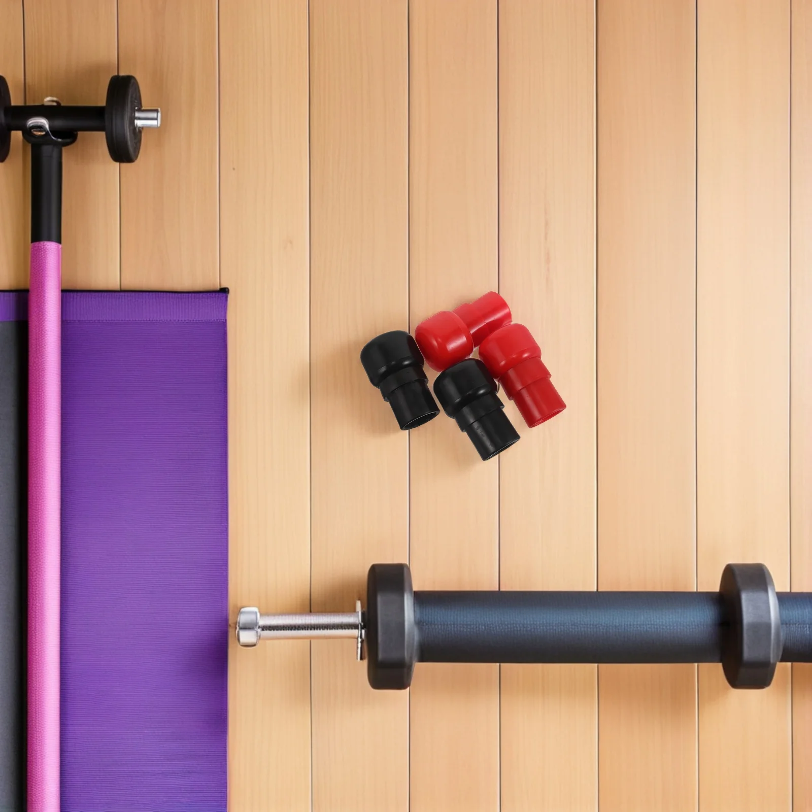 

4pcs Outdoor Fitness Handles Heavy Duty No Bearing Design For Garden Workout Equipment Ergonomic Exercise Machine Handle End Cap