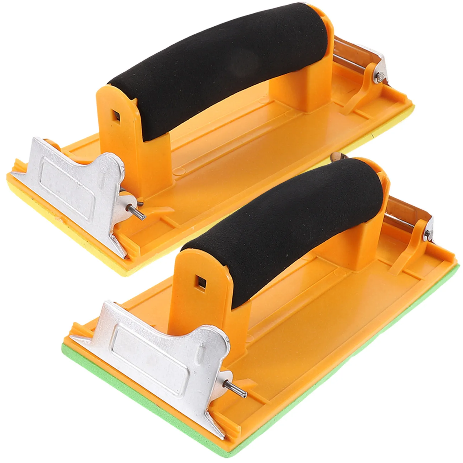 2Pcs Polishing Sandpaper Holder with Non Slip Structure Plastic Hand Sander for Drywall Wood Metal Wall Sanding Grinding Tool