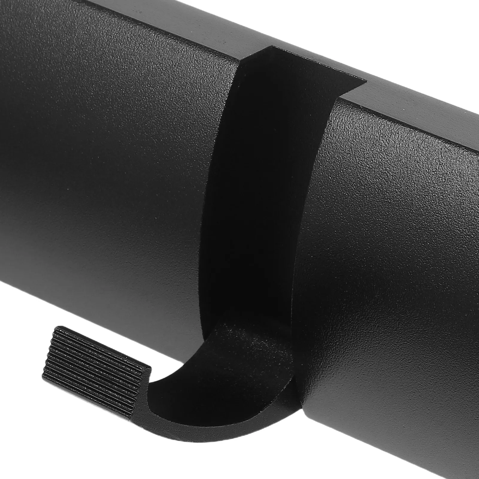 Folding Coat Hooks Wall Mounted Invisible Hanger Heavy Duty Black 13.4x2x0.6 Inches for Bathroom Entryway Door Towels Clothes - view 5