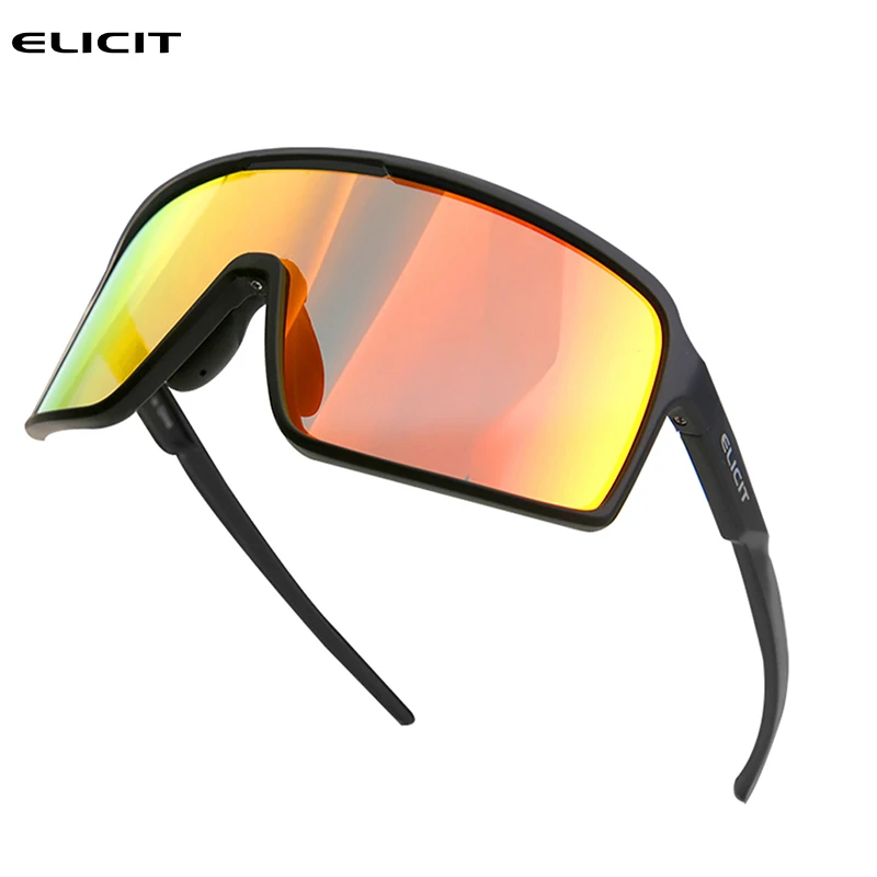 

ELICIT Sports Sunglasses Cycling Glasses Mountain Bike Fishing Running Eyewear For Men Women UV400 Eye Protection Polarized Lens
