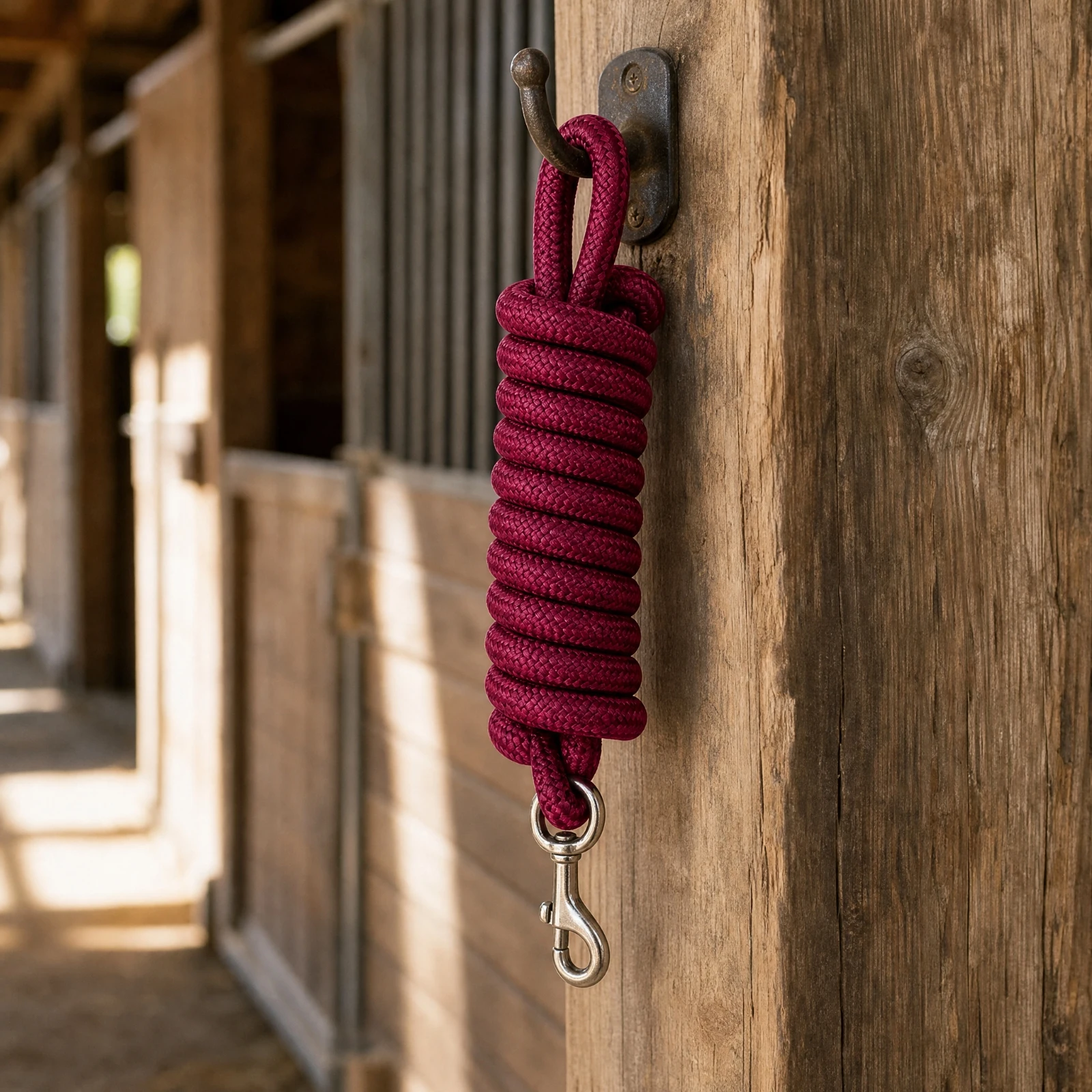 Equestrian Gear Sturdy 2.5m Braided Horse Lead Rope Round Braided Horse Lead Practical for Equestrians, Training Sessions