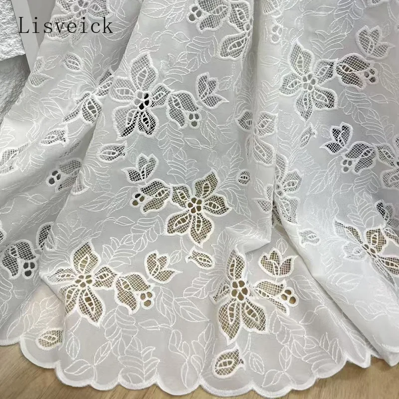

Водорастворимое кружево с вышивкой цветочным узором из шифона для детских платьев и рубашек, продается на метры, аксессуары для рукоделия и шитья своими руками