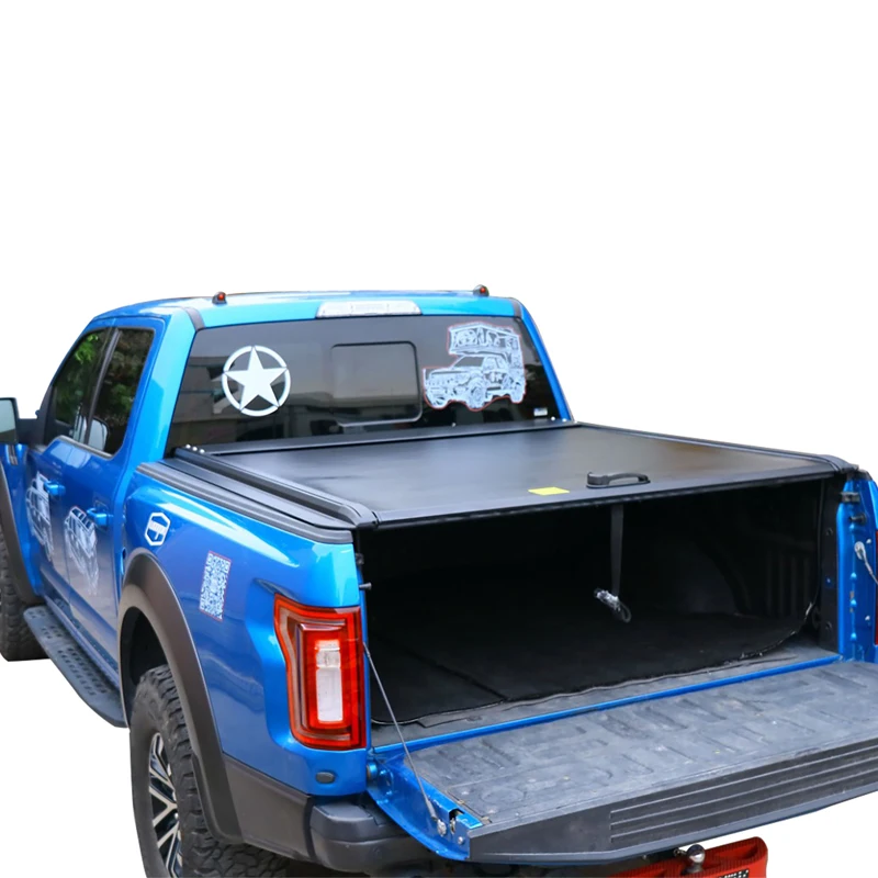 Truck retractable roller shutter lid Pickup bed tonneau cover for ford f150 F-150 dodge ram1500 gmc hilux revo ranger