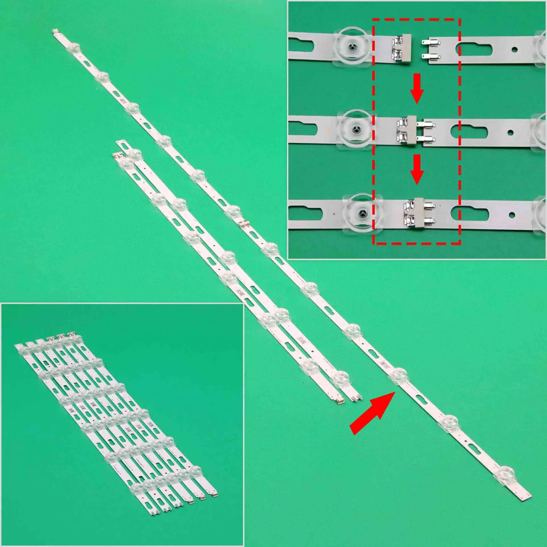 

LED Backlight Strips For Samsung UN50TU690T UN50CU7000 UN50AU8000 Bars JL.D500C1330-408AL(R)-M_V02 CRH-P50S6303003120A5-Rev1.5