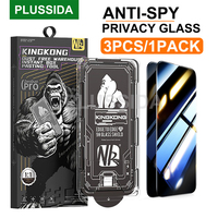 3PCS Anti-Spy Privacy Tempered Glass For iPhone 17 Pro Max Privacy Screen Protector for iPhone 17 Air 16 Pro Max +Dust Free Tool