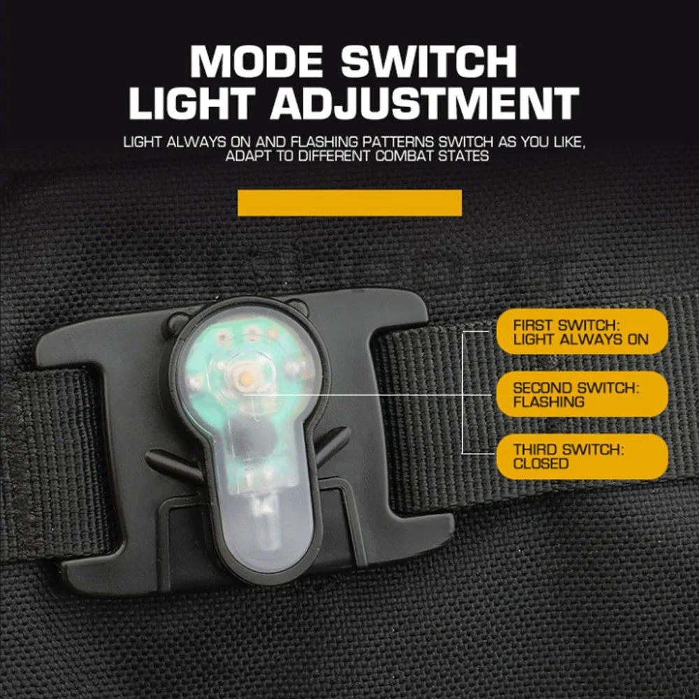 Luz de señal táctica MOLLE estroboscópica portátil para exteriores - imagen 5