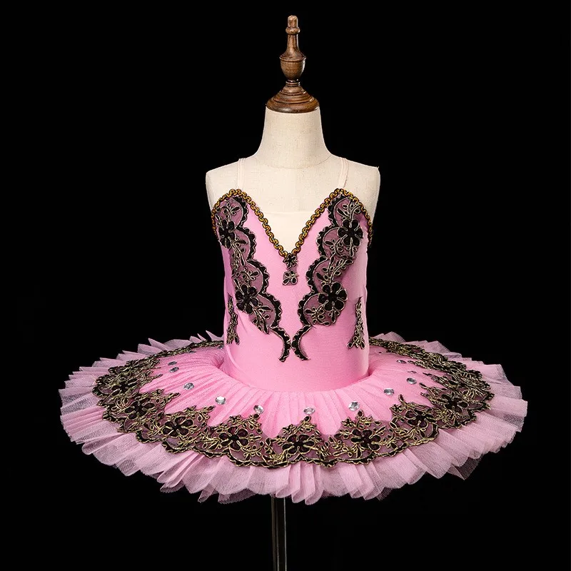 

Suspenders fluffy skirt children's ballet TUTU dress Kids ballet performance dress girls swan Lake Ballet Costumes Stage wear