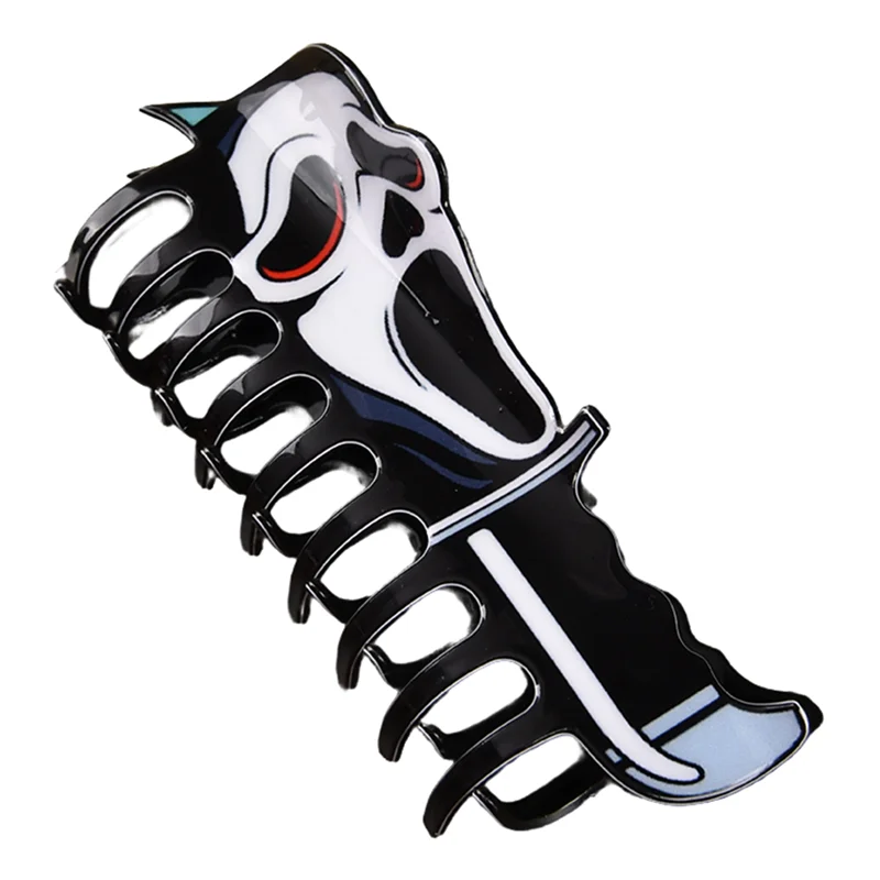 

A55X-New Horror Movie Protagonist Series Acrylic Claw Clip Hair Clips Large Size Shark Hair Clip Hair Accessories For Woman