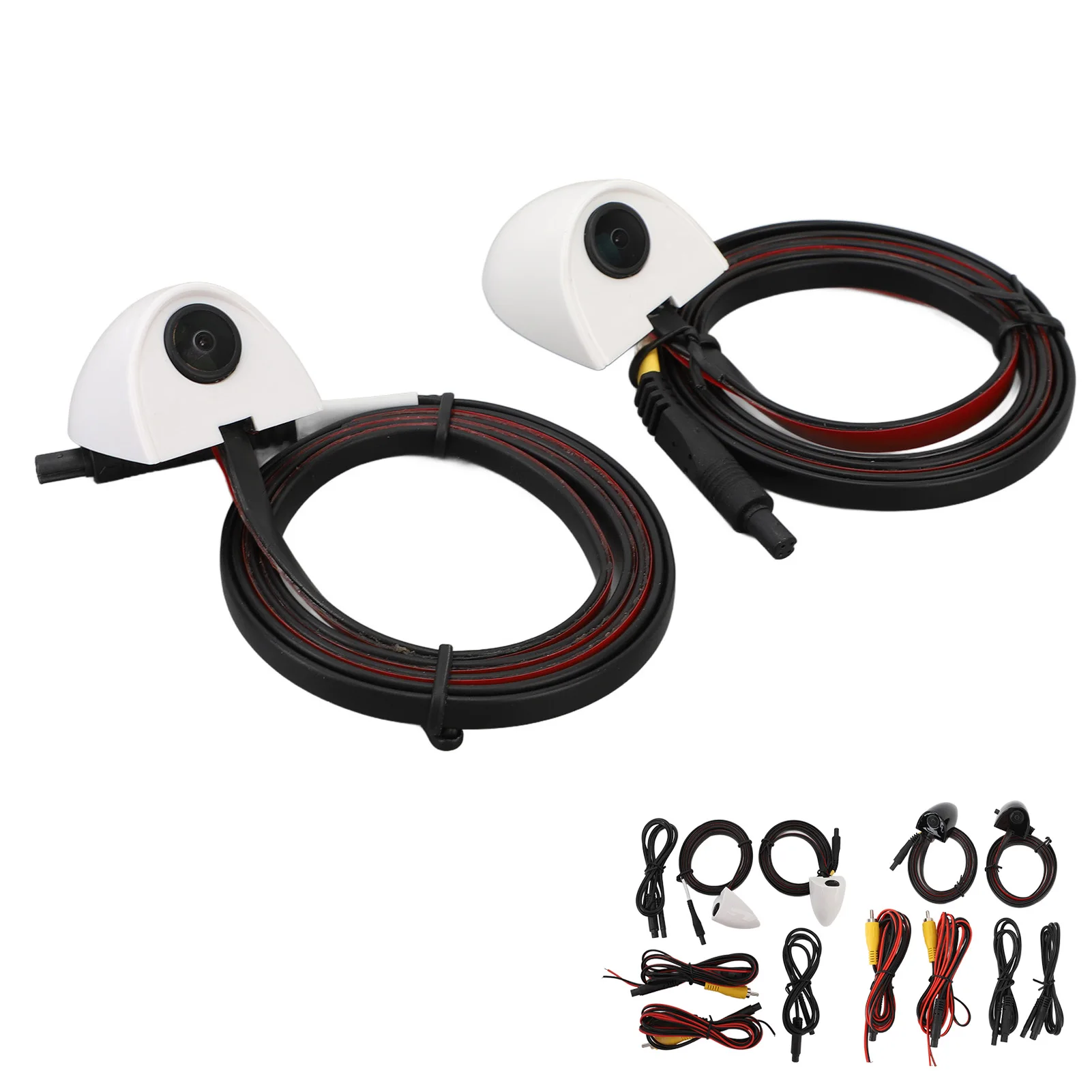 Car Door Side View Camera Night Vision Blind Spot Camera Left Right Mini HD Image Tape Mounting for Car Surveillance System
