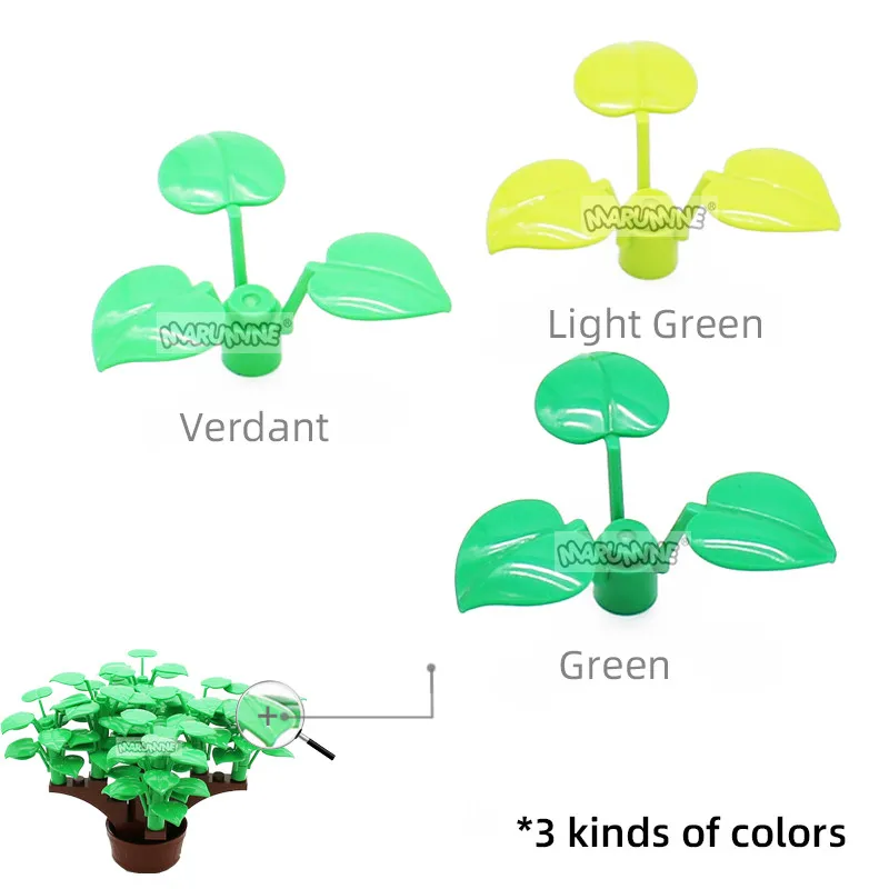 MARUMINE Plant Tree Grass Flower Animal City Accessories Building Blocks Garden DIY Compatible Toys MOC Model Bricks