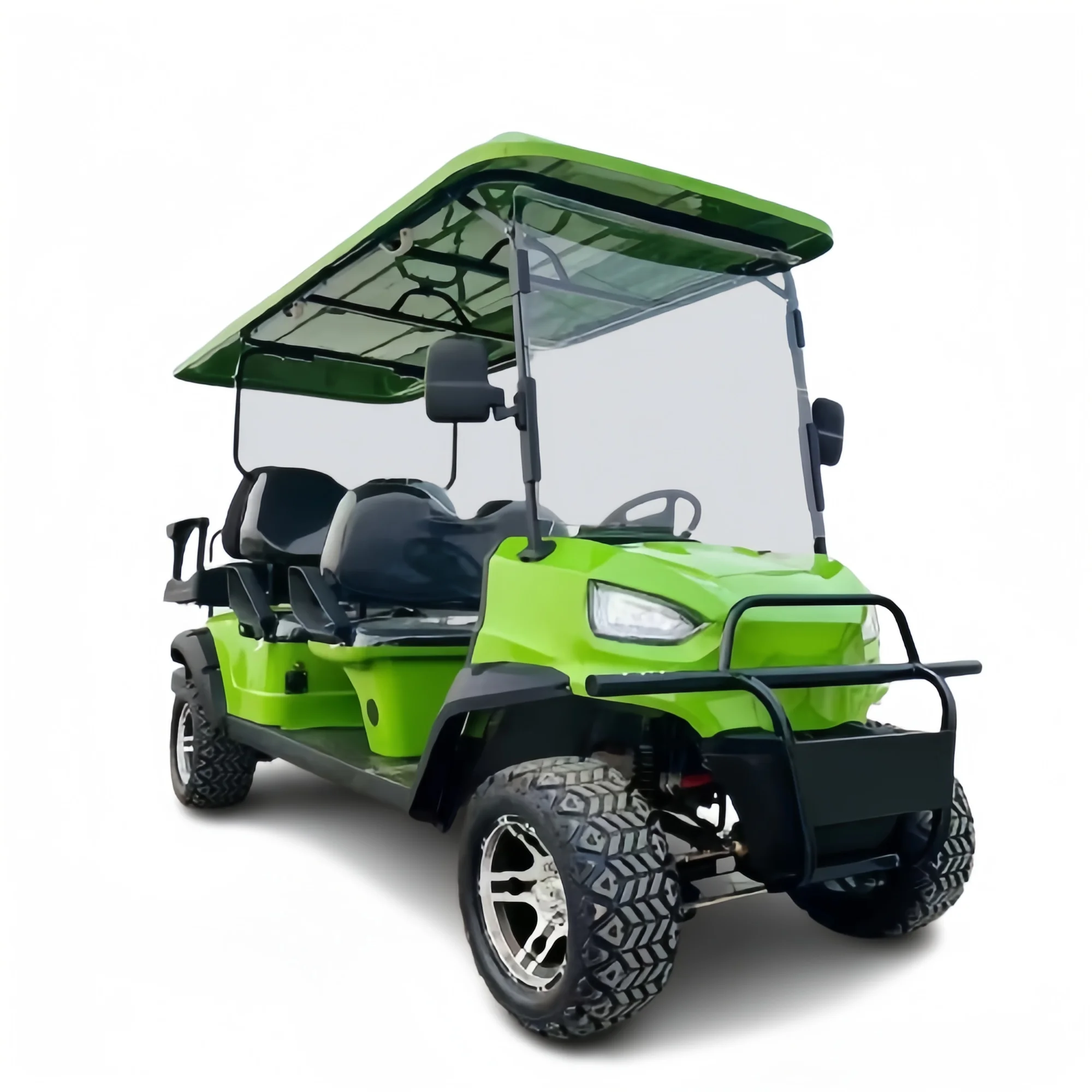 Carro de golfe elétrico de 4/6 lugares com bateria de lítio movida a energia solar Utility Buggy Golf Car