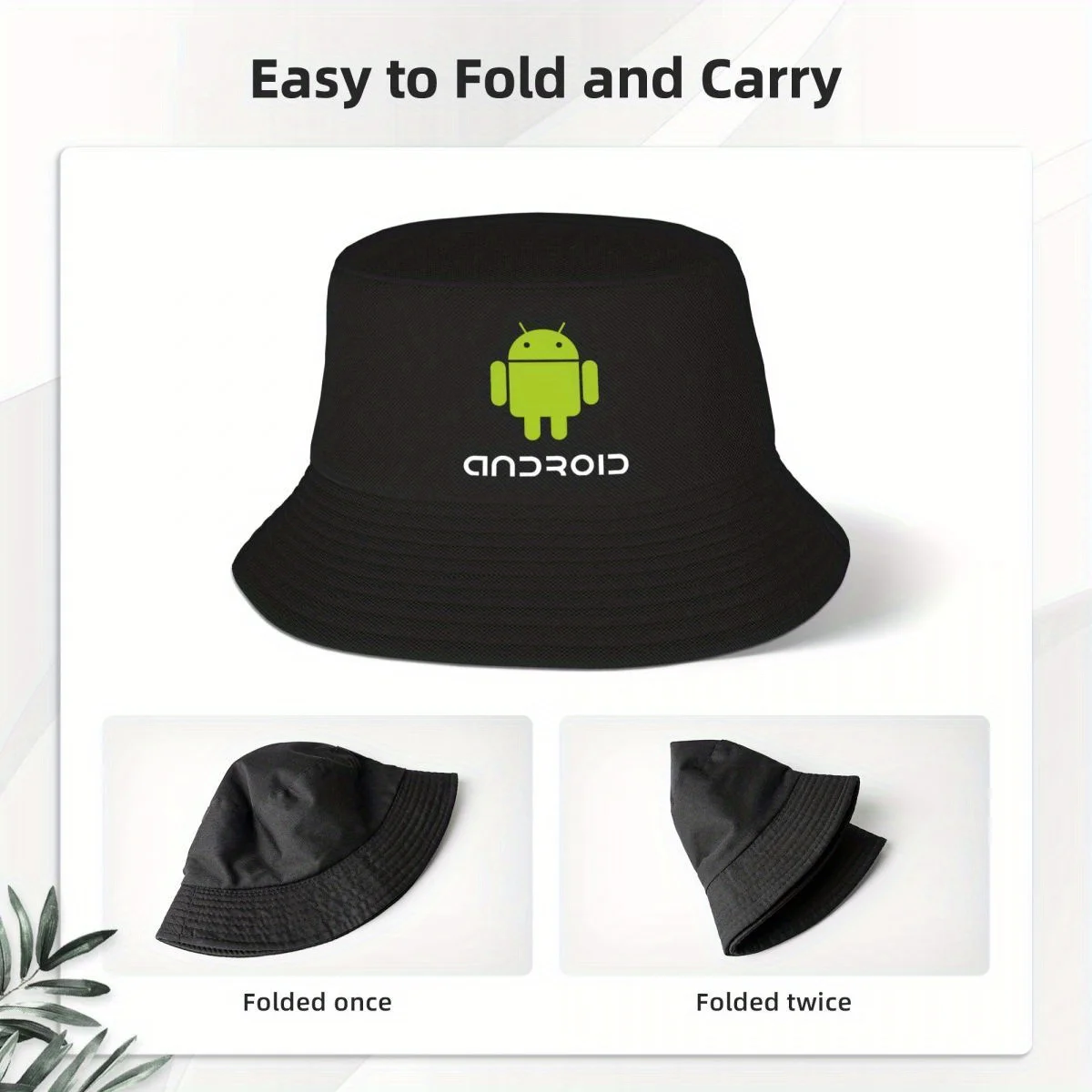 2025 neue Android Fisherman Caps Bucket Hat Sun Beach Visor Caps