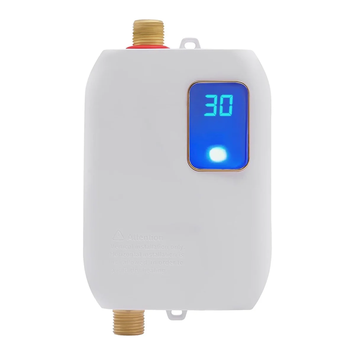 ABGU Water Heater,3500W Portable Electric Instant Hot Water Heater with Overheating Protection, for Kitchen, Bathroom EU Plug