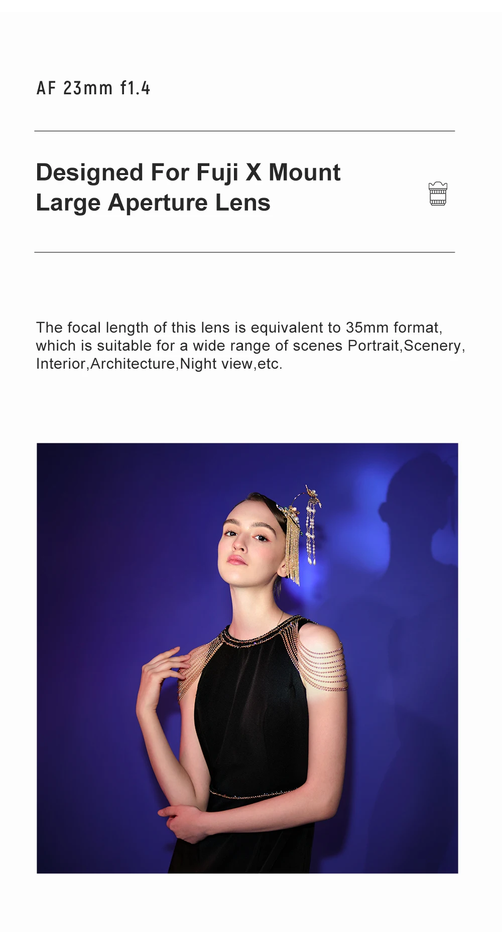 Viltrox 23mm f1.4 33mm f1.4 56mm f1.4 عدسة التركيز التلقائي