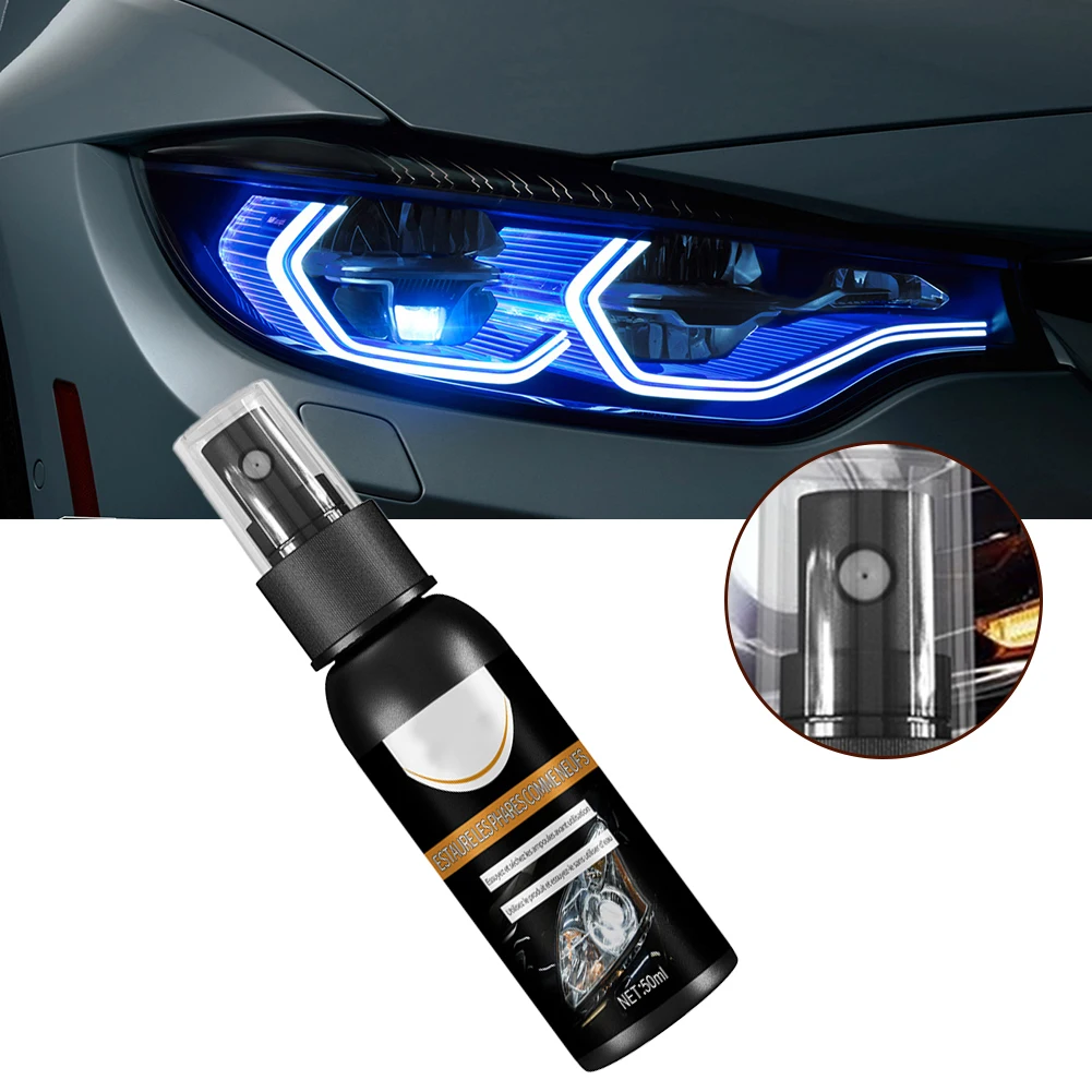 50ml Car Headlights Repair Polish Fluid Liquid Scratch Lamp Renovation Kit Anti-Scratch Repair Car Care Auto Accessories