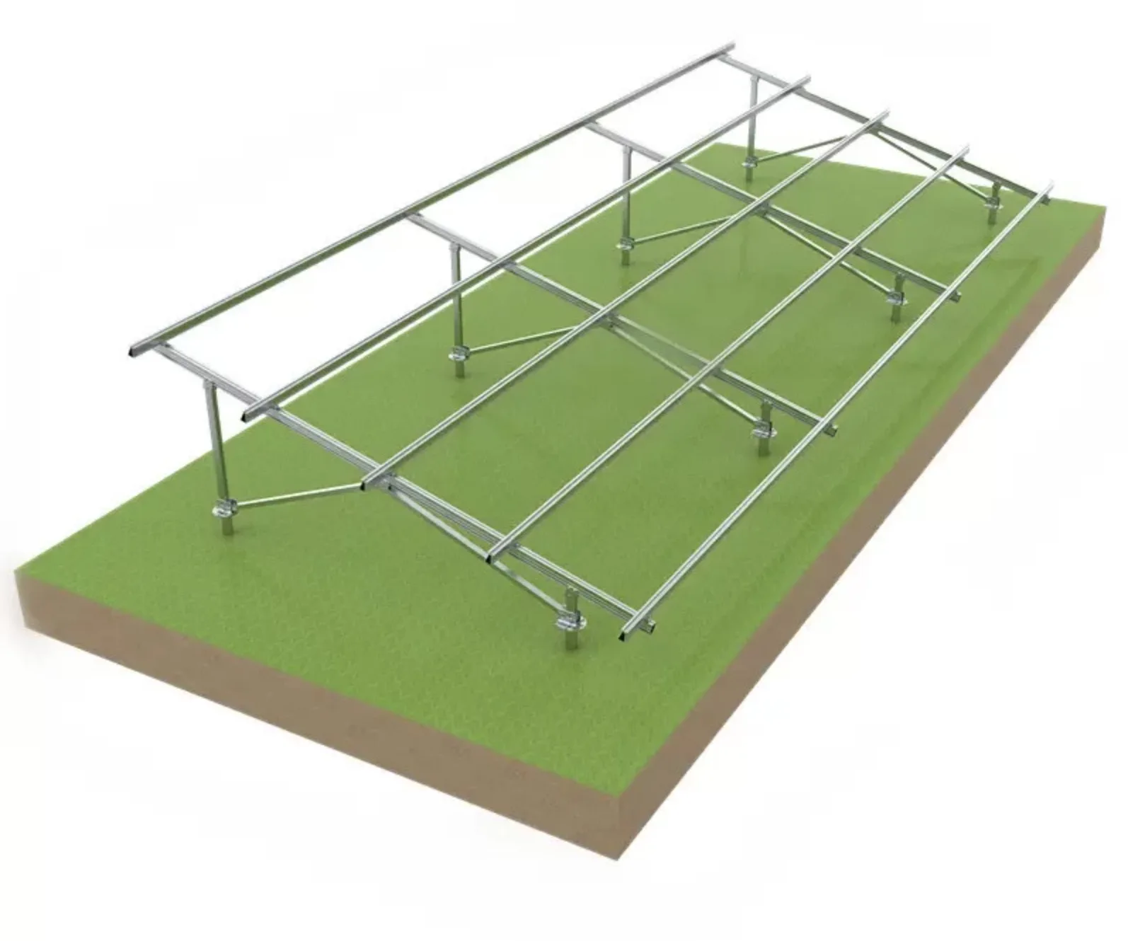 Steel PV Ground Roof Farm Fence Pole Racks Frame Structure Solar Panel Mounting Bracket - Detail 1