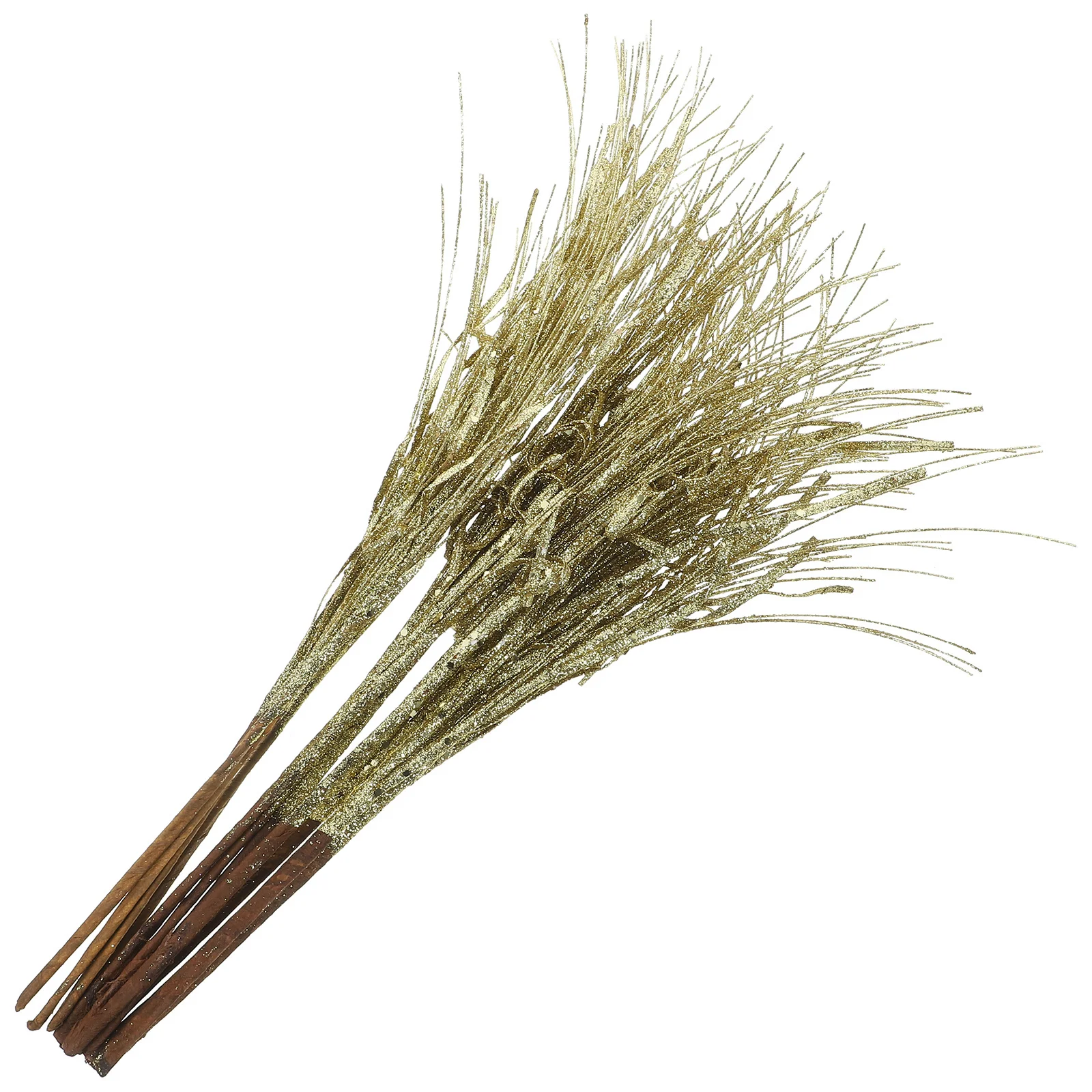 12 قطعة ينبع بريق الزخرفية الجذعية الاصطناعية لشجرة عيد الميلاد حشو إكليل ذاتية الصنع الحرف ديكور المنزل ديكور الحفلات #3