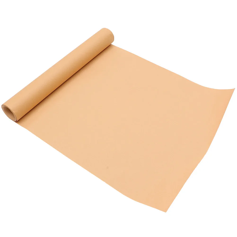 1 Roll Exquisite Brown Craft Paper Roll for DIY Gift Wrapping Flower Arrangement Handicraft Painting Packaging Kraft Wrapping