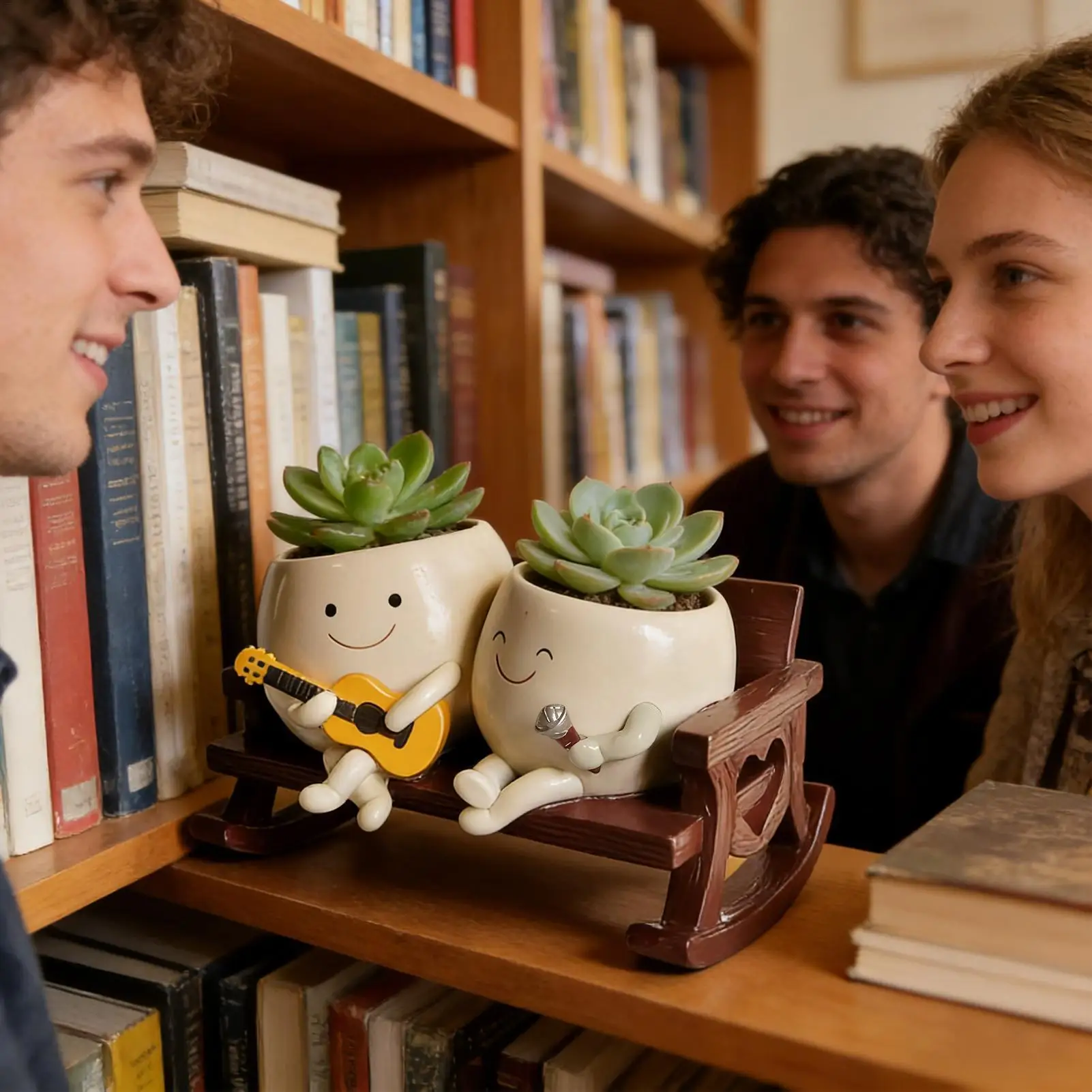 

Смоляный горшок с двойной головкой для цветов, горшок для комнатных и уличных растений, смоляный горшок для кактуса, монстеры, алоэ, сада, патио, крыльца, подоконника