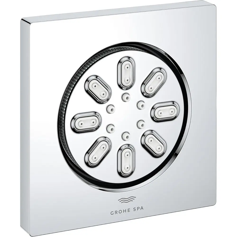 

Chrome Square Rainshower Body Spray, 0.9 GPM, Dual Sprays