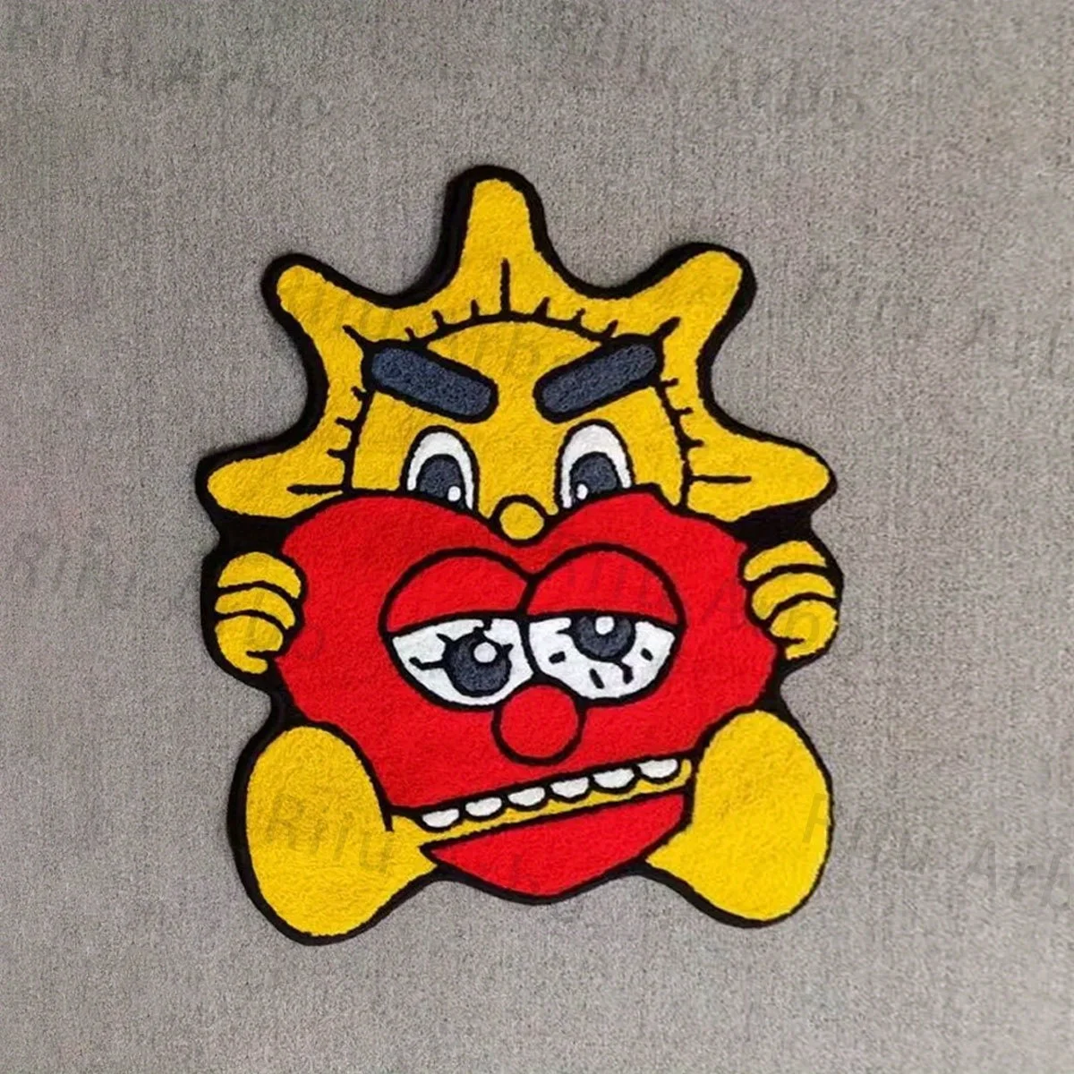 VIKAMA Cartoon Street Hip-Hop-Stil Unregelmäßige Bodenmatte Wohnzimmer Schlafzimmer Nachttisch Dekoration Teppich Weiche Heimdekoration