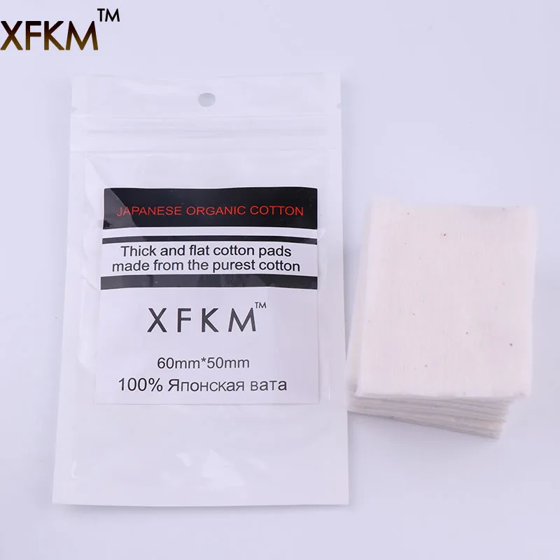 

XFKM 10pcs/20pcs pack Organic Japanese Cotton For RDA RBA Coil Wick DIY Heat Wire Coils Organic Pure Cotton