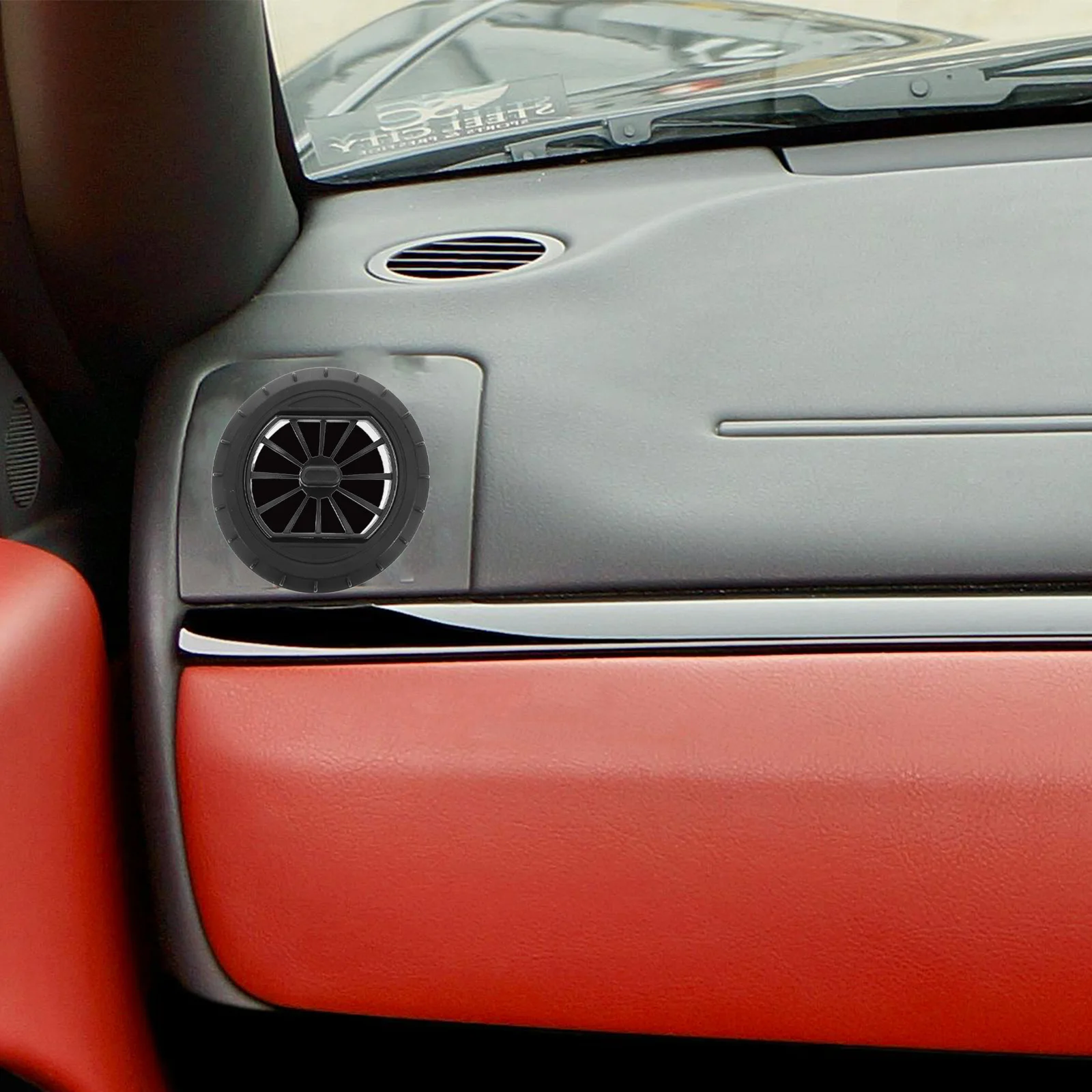 

360 Degree Car Air Vent Outlet Replacement Durable Plastic Vent Louvered Airflow Uniform Distribution Easy Installation