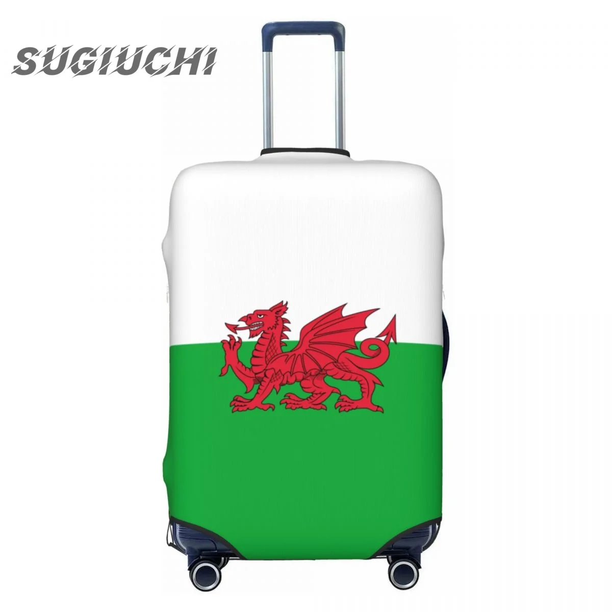 Wales Cymru Flag Luggage Cover Suitcase Travel Accessories Printed Elastic Dust Cover Bag Trolley Case Protective