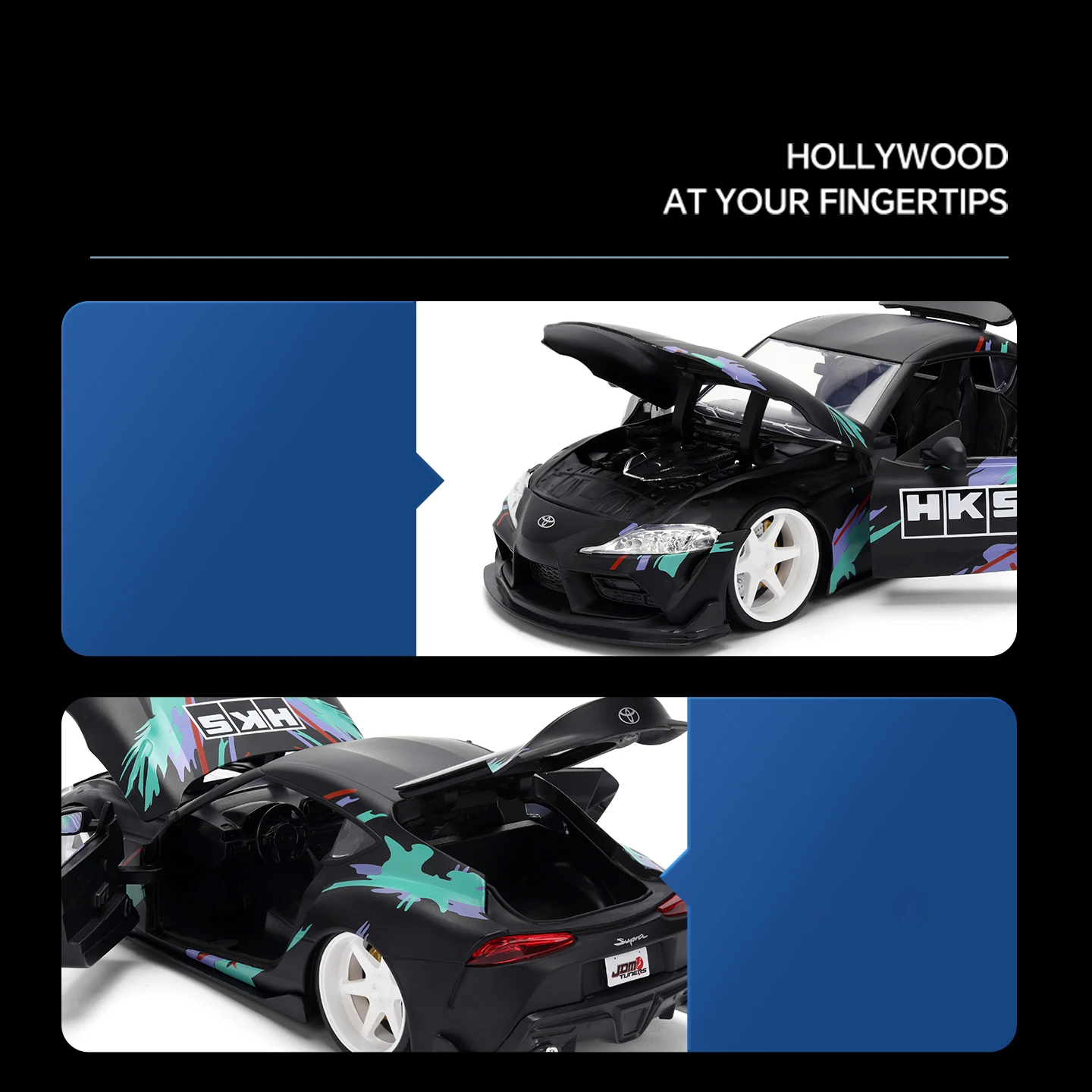 JADA 1:24 JDM 2020 GR スープラ 合金製ダイキャストカー＆おもちゃの車 ミニチュアスケールモデルカー 子供向け