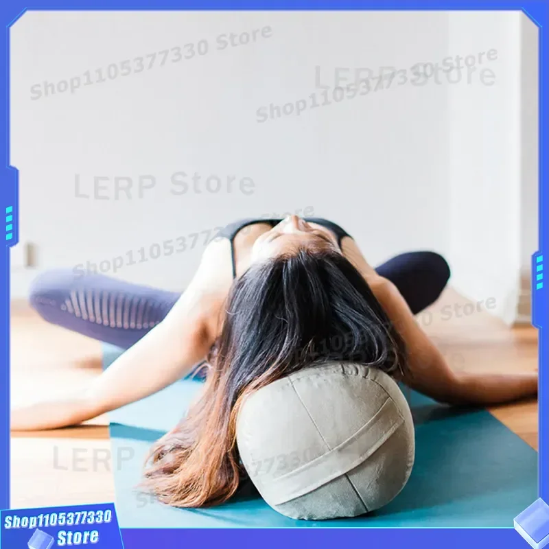 Professional Iyengar Yoga Pillow Suede Yin Yoga Aid Cushion for Pregnant Women Support Block Meditation Rest Bolster Fitness