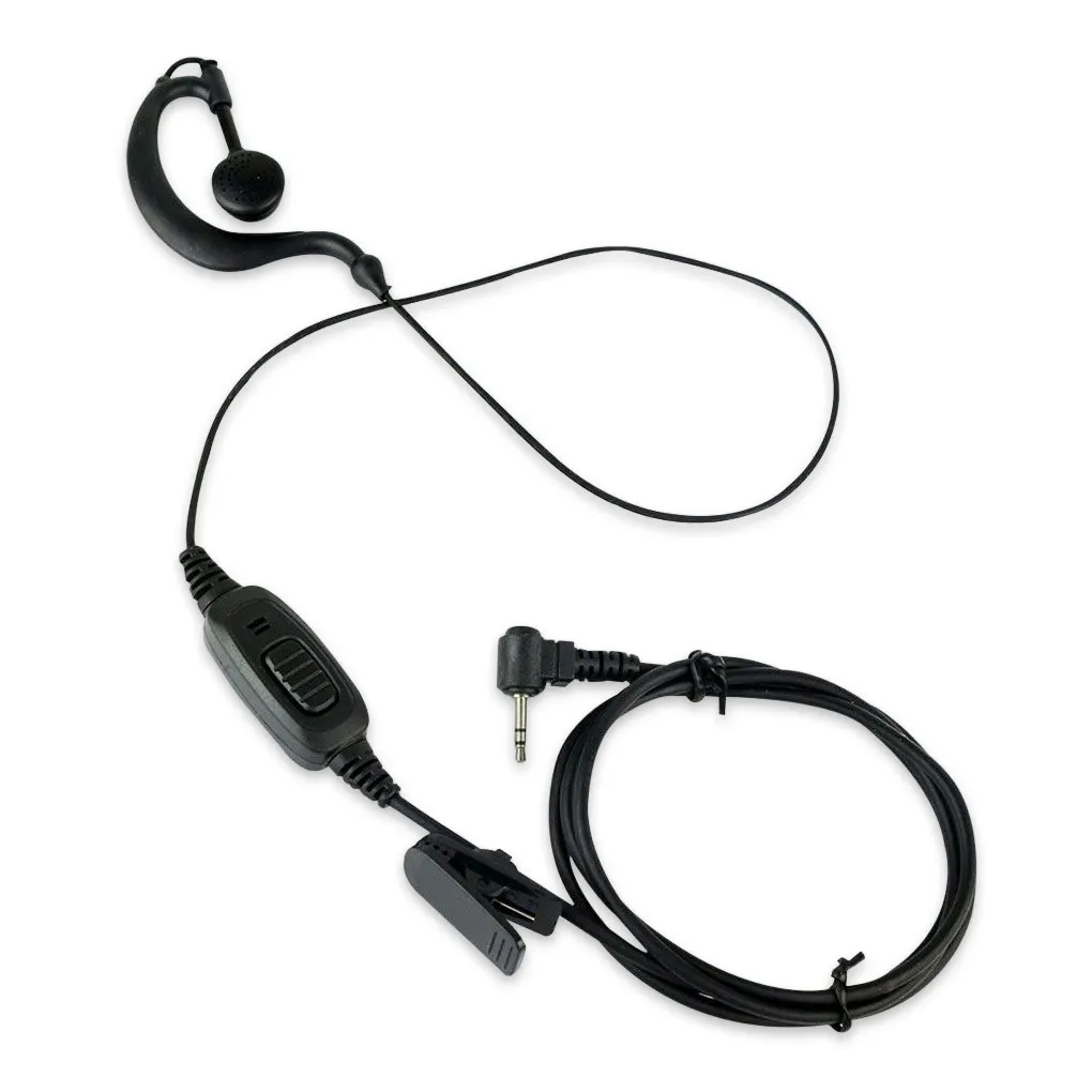 

2.5mm Walkie Talkie Earphone Single Ear Button Operation Two-way Radio Headphone Headset with Microphone Replacing Part
